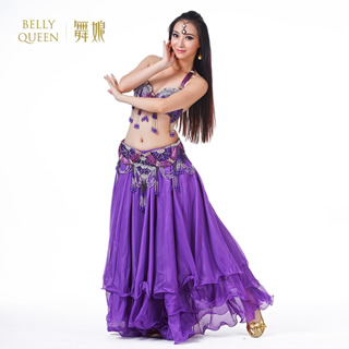 Dancewear Polyester Belly Dance Costumes For Ladies More Colors